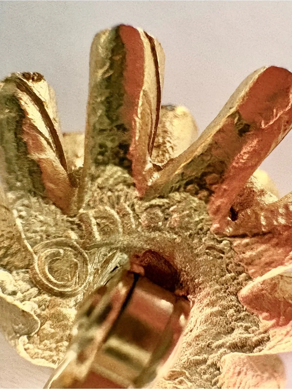 Vintage Christian Dior Gold tone Starburst Cufflinks